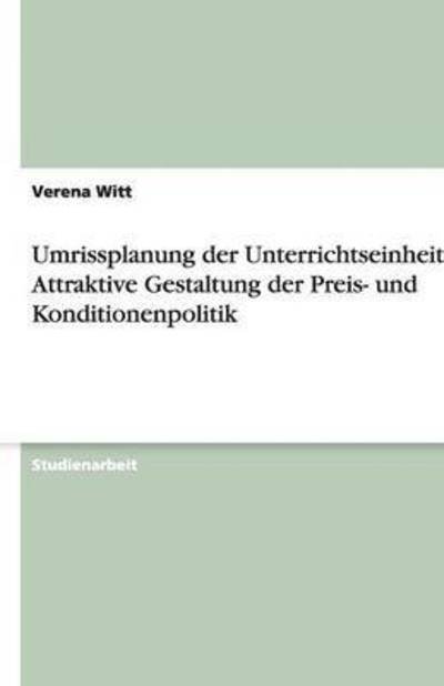 Cover for Witt · Umrissplanung der Unterrichtseinhe (Book) [German edition] (2013)