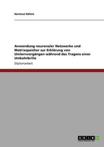 Cover for Häfele · Anwendung neuronaler Netzwerke u (Book) [German edition] (2013)