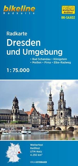 Cover for Esterbauer · Bikeline: Dresden und Umgebung Radkarte - Dresden and surroundings cycling map (Gebundenes Buch) (2022)