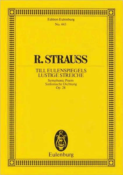 Cover for Richard Strauss · Till Eulenspiegels Lustige Streiche Op 2 (Paperback Bog) (1981)