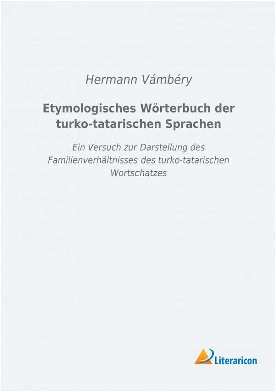 Cover for Vámbéry · Etymologisches Wörterbuch der t (Buch) (2018)