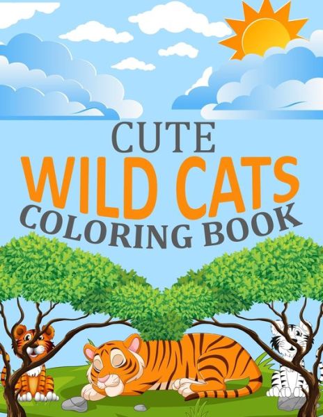 Cover for Motaleb Press · Cute Wild cats Coloring Book (Paperback Book) (2022)