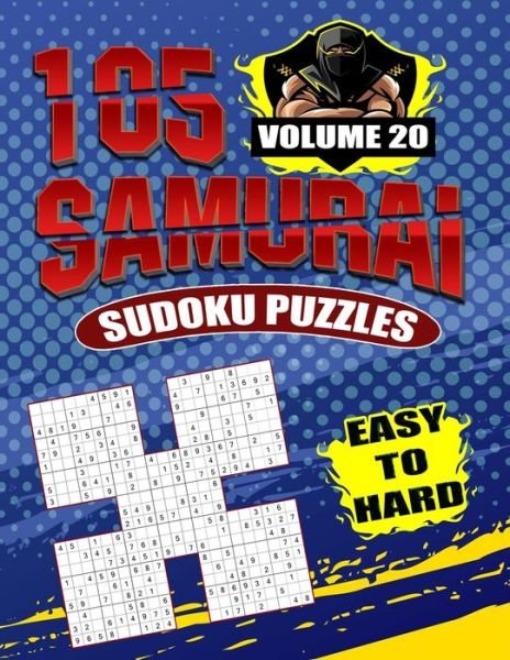 Cover for Bopuzzles · 105 Samurai Sudoku Puzzles Easy To Hard Volume 20 (Taschenbuch) (2020)