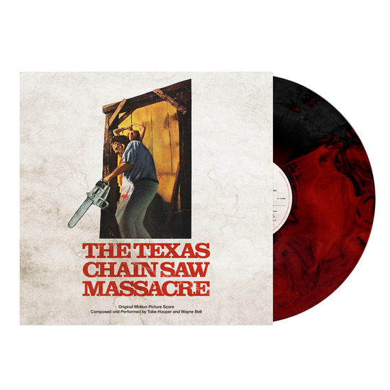 Cover for Tobe Hooper and Wayne Bell · The Texas Chainsaw Massacre - Original Motion Picture Score (1974) (LP) [Blood Red and Black Hand Pour Colored Vinyl edition] (2025)