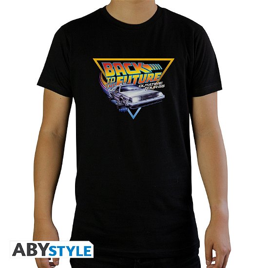 BACK TO THE FUTURE - Tshirt "OUTATIME" man SS black - basic - Back To The Future - Other - ABYstyle - 3665361086192 - 