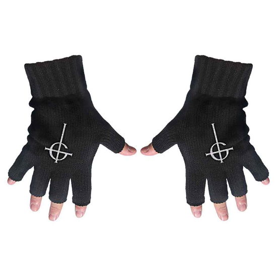 Cover for Ghost · Ghost Unisex Fingerless Gloves: Ghost Cross (TØJ) [Black - Unisex edition]