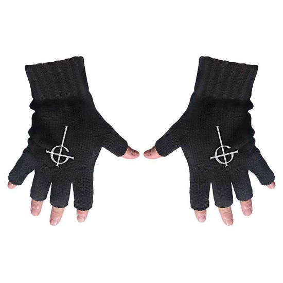 Cover for Ghost · Ghost Unisex Fingerless Gloves: Ghost Cross (CLOTHES) [Black - Unisex edition]