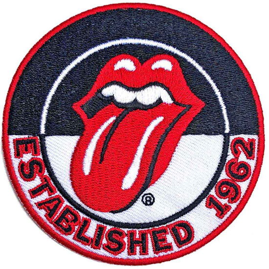 The Rolling Stones Standard Woven Patch: Est. 1962 Version 2. - The Rolling Stones - Gadżety -  - 5056368634192 - 