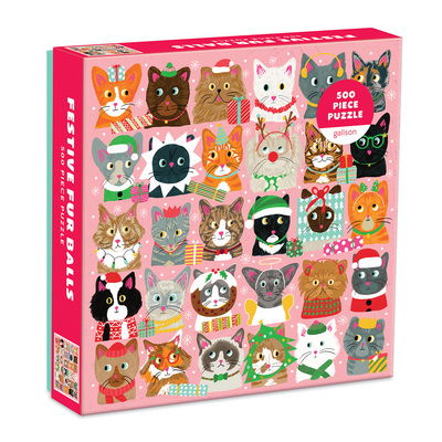 Cover for Galison · Festive Furballs 500 Piece Puzzle (SPIL) (2020)