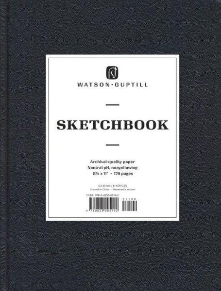 Cover for Watson-Guptill · Large Sketchbook (Black) - Watson Guptill Sketchbooks (Hardcover Book) (1996)