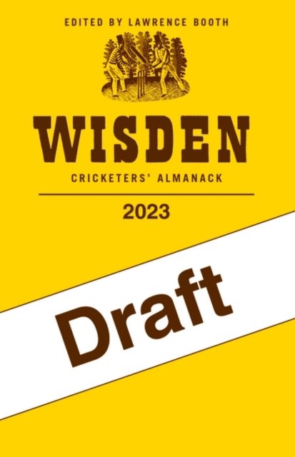 Cover for Booth Lawrence · Wisden Cricketers' Almanack 2023 (Pocketbok) (2023)