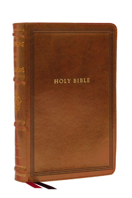 Cover for Thomas Nelson · KJV Large Print Reference Bible, Brown Leathersoft, Red Letter, Comfort Print (Sovereign Collection): Holy Bible, King James Version (Leather Book) (2025)