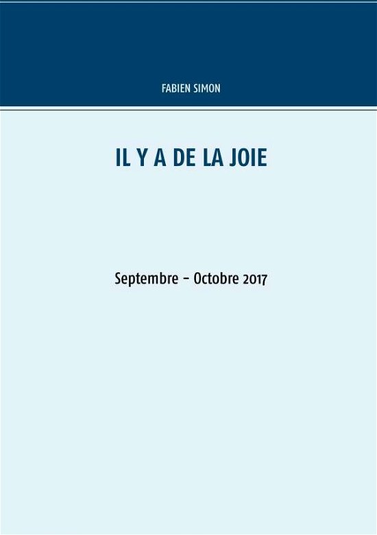 Cover for Simon · Il y a de la joie. Septembre - Oc (Book) (2018)