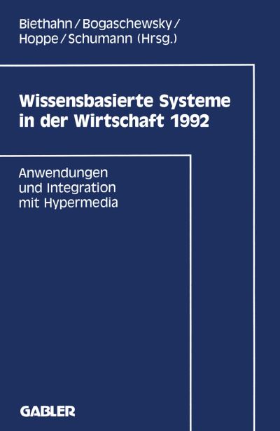 Cover for Jorg Biethahn · Wissensbasierte Systeme in der Wirtschaft (Paperback Bog) [1992 edition] (1992)