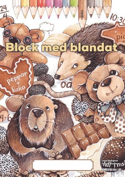 Cover for Lena Hultgren · Block med blandat 9 - brun, 5-pack (Paperback Book) [Ned edition] (2021)