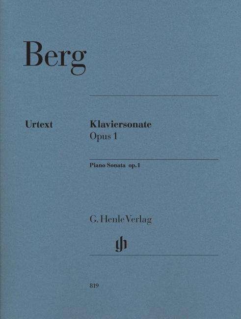 Cover for Berg · Klaviersonate op.1,Kl.HN819 (Bok) (2018)