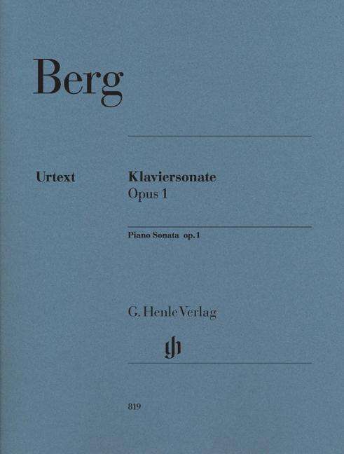 Klaviersonate op.1,Kl.HN819 - Berg - Kirjat - SCHOTT & CO - 9790201808192 - perjantai 6. huhtikuuta 2018