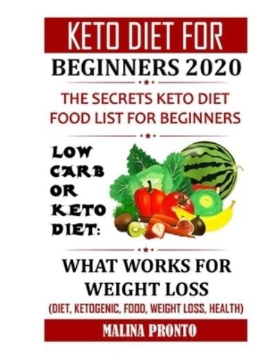 Cover for Malina Pronto · Keto Diet For Beginners 2020 (Paperback Book) (2020)