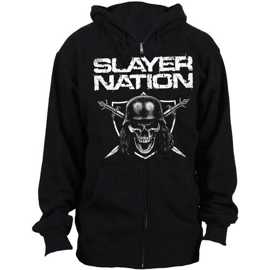 Cover for Slayer · Slayer Unisex Zipped Hoodie: Slayer Nation (Hoodie)