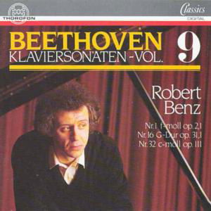 Piano Sontatas 9 - Beethoven / Benz,robert - Muzyka - THOR - 4003913122193 - 1 czerwca 1994