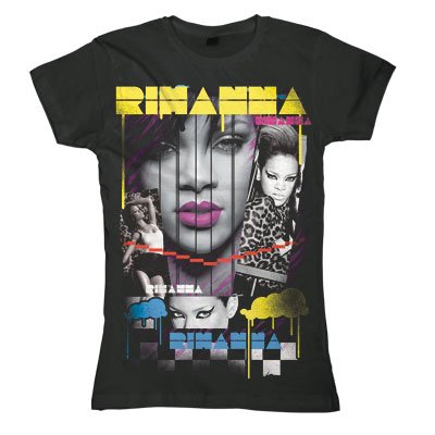 Cover for Rihanna · Drip Cloudy Montage (T-shirt) [size L] (2014)