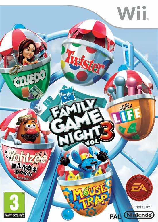 Cover for Spil-wii · Hasbro Family Game Night 3 (Wii) (2010)
