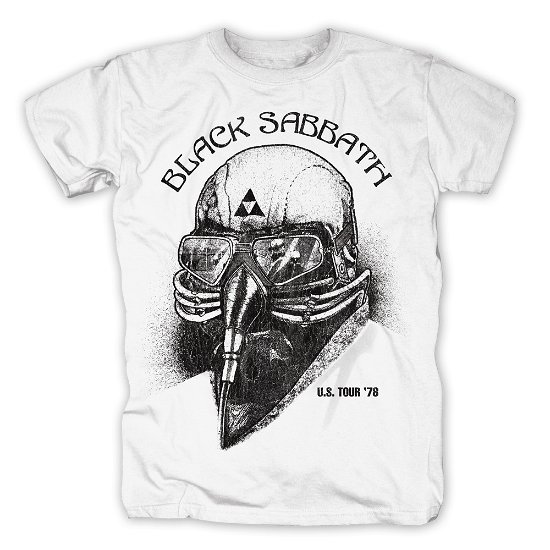 Cover for Black Sabbath · Us Tour '78 White (T-shirt) [size M] (2014)