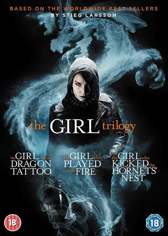 The Girl With A Dragon Tattoo (3 Films) Trilogy - Girl Trilogy the DVD - Elokuva - Momentum Pictures - 5055744700193 - maanantai 28. lokakuuta 2013