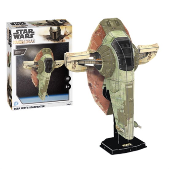 Star Wars The Book Of Boba Fett Boba Fetts Starfighter (130Pc) 3D Jigsaw Puzzle - Star Wars - Board game - UNIVERSITY GAMES - 5056015085193 - April 1, 2022