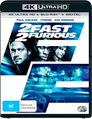 Cover for Paul, Hauser, Cole, Gibson, Tyrese, Mendes, Eva, Remar, James, Ludacris, Walker · 2 Fast 2 Furious (4K Ultra HD) (2018)