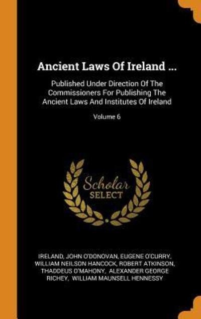 Cover for John O'Donovan · Ancient Laws Of Ireland ... (Hardcover Book) (2018)