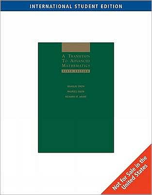 Cover for Douglas Smith · A Transition to Advanced Mathematics (Paperback Book) [International edition] (2004)