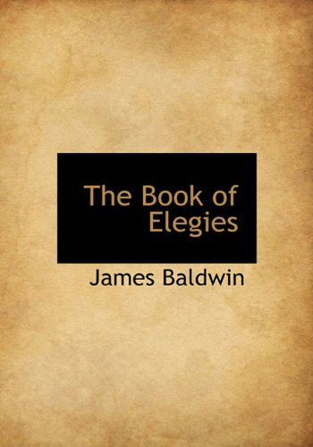 Cover for James Baldwin · The Book of Elegies (Hardcover Book) [First edition] (2010)