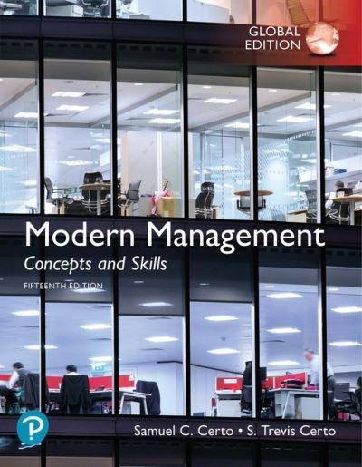 Cover for Samuel Certo · Modern Management: Concepts and Skills, Global Edition (Paperback Book) (2019)