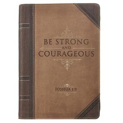 Cover for Journal Lux-leather with Zipper Be Strong Joshua 1: 9 (Hardcover Book) (2015)