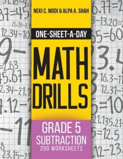 Cover for Neki C Modi · One-Sheet-A-Day Math Drills (Paperback Book) (2020)