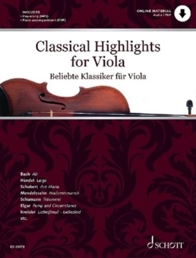 Classical Highlights for Viola - Hal Leonard Corp. - Bøker - Schott Music Corporation - 9781705169193 - 1. desember 2022