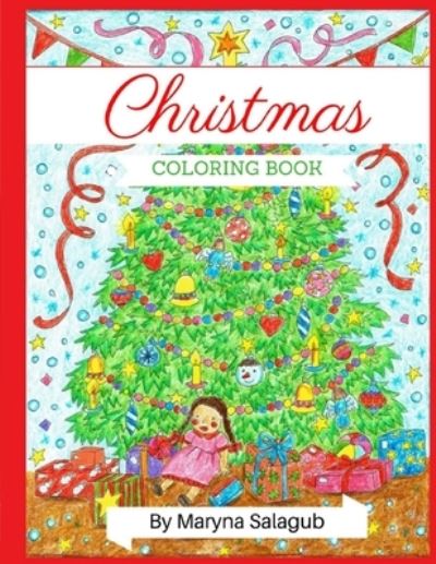 Cover for Maryna Salagub · Christmas Coloring Book (Paperback Book) (2019)