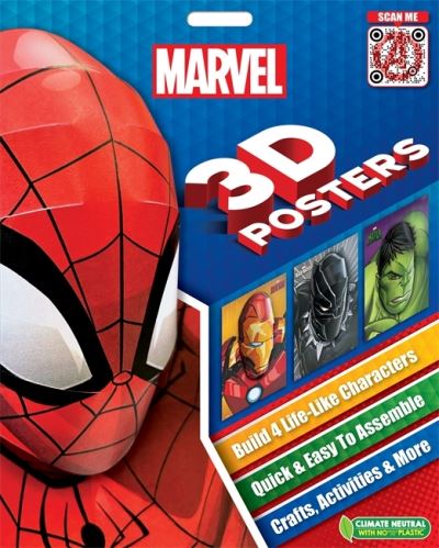 Marvel: 3D Posters - Scan the QR code to see how to create your own wall art! - Marvel Entertainment International Ltd - Bøger - Bonnier Books Ltd - 9781837714193 - 30. september 2023