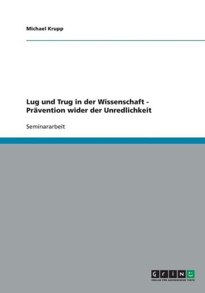 Cover for Krupp · Lug und Trug in der Wissenschaft (Book) [German edition] (2007)