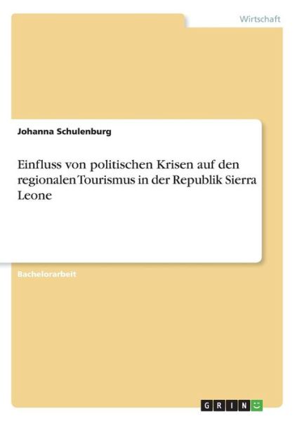 Cover for Schulenburg · Einfluss von politischen Kr (Book) (2016)