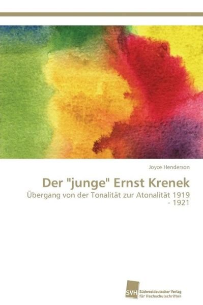 Cover for Henderson · Der &quot;junge&quot; Ernst Krenek (Bok) (2014)