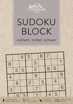 Cover for Pen2nature:sudoku-block · Einfach, Mitt (Book)