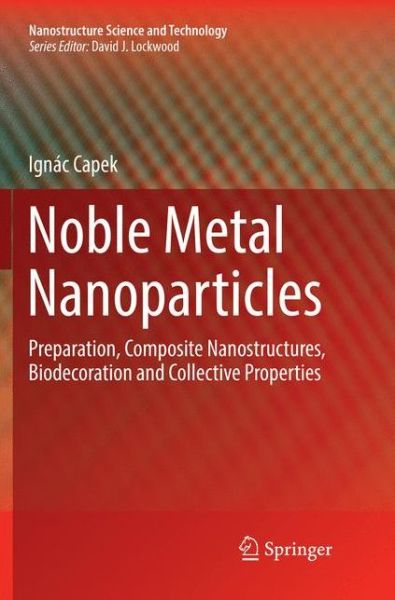 Cover for Ignac Capek · Noble Metal Nanoparticles: Preparation, Composite Nanostructures, Biodecoration and Collective Properties - Nanostructure Science and Technology (Paperback Book) [Softcover reprint of the original 1st ed. 2017 edition] (2018)