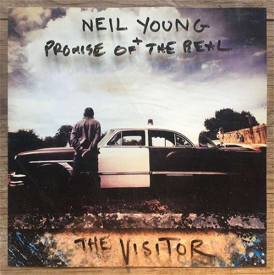 Cover for Neil Young + Promise of the Real · The Visitor (LP) (2018)