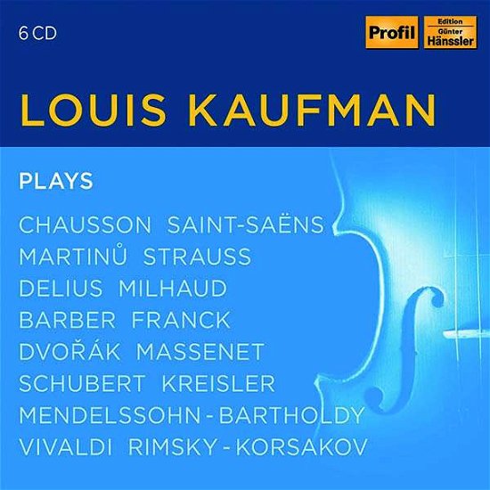 Cover for Louis Kaufman · Louis Kaufman Plays Works By Barber, Martinu Etc. (CD) (2021)