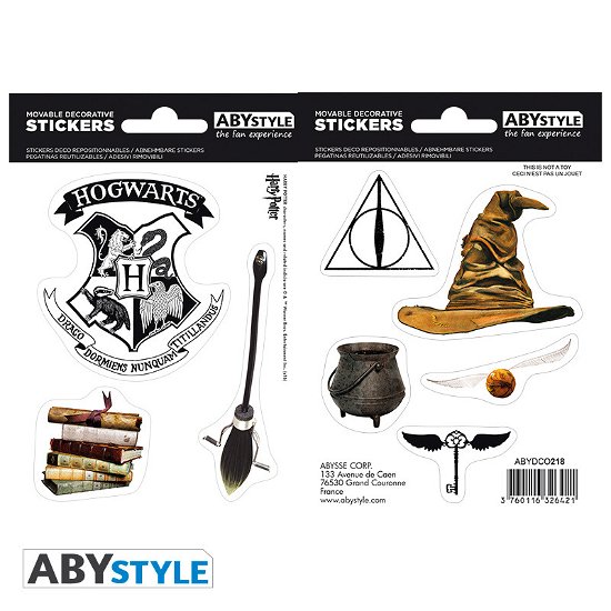 Harry Potter - Stickers - 16X11Cm/ 2 Planches - Ma - Abystyle - Merchandise -  - 3700789248194 - 7. februar 2019