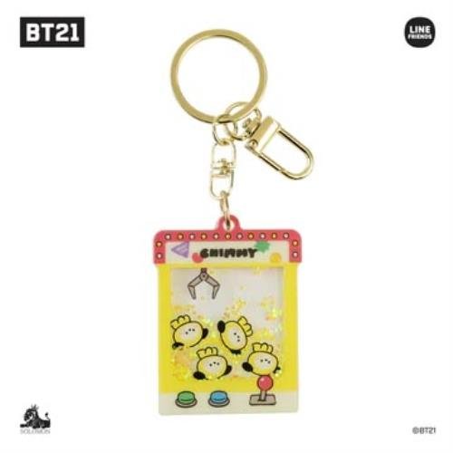 Cover for BTS · BT21 Glitter Keyholder (Nøkkelring) [Chimmy edition] (2024)