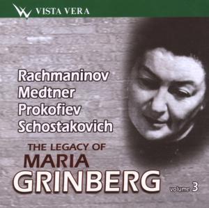 Cover for Maria GRINBERG · The Legacy of - Vol.3 (CD) (2007)