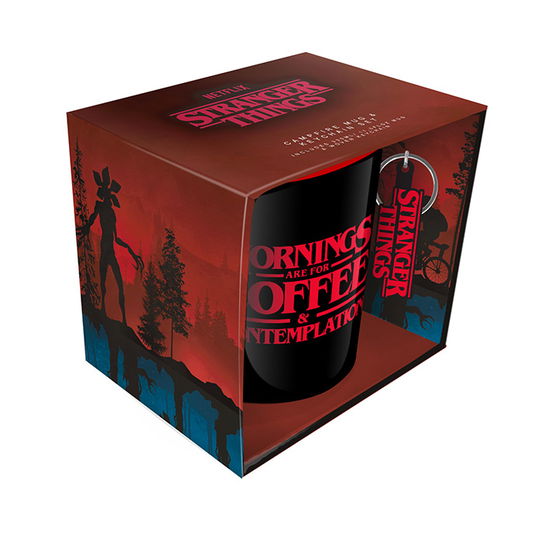 Stranger Things Coffee And Contemplation Campfire Mug & Keyring - Stranger Things - Merchandise - STRANGER THINGS - 5050293859194 - November 15, 2021